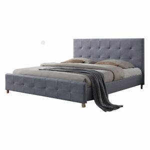 Manželská postel, šedá, 180x200, BALDER New