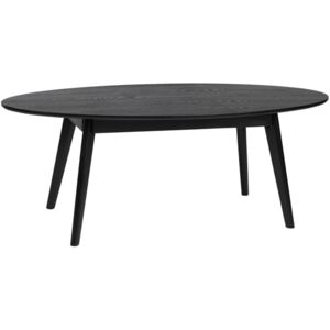 Černý jasanový konferenční stolek ROWICO YUMI 130 x 65 cm