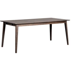 Tmavě hnědý dubový jídelní stůl ROWICO FILIPPA 180 x 90 cm