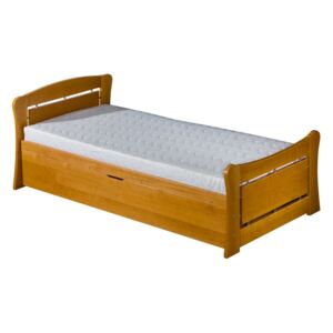 Dětská postel 90x200 cm s roštem a úložným prostorem možnost výběru moření typ 1 KN1256