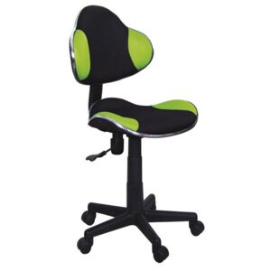 Dětská kancelářská židle - černá/zelená KN045