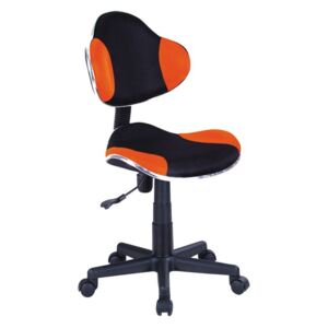 Dětská kancelářská židle - černá/oranžová KN045