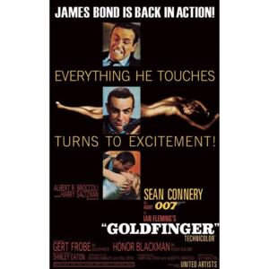 Plakát, Obraz - JAMES BOND 007 – goldfinfer-excitement, (61 x 91,5 cm)