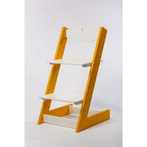 Lucas Wood Style rostoucí židle ALFA II - žlutá/bílá