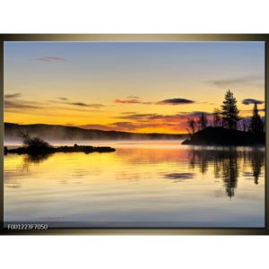 Obraz osvíceného jezera (F001223F7050)