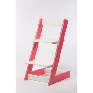 Lucas Wood Style rostoucí židle ALFA I - růžová/bílá