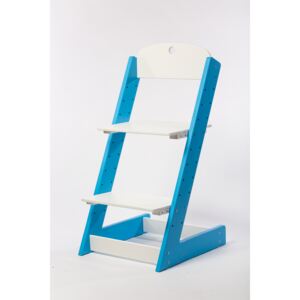 Lucas Wood Style rostoucí židle ALFA III - modrá/bílá