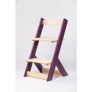 Lucas Wood Style rostoucí židle OMEGA I fialová/přírodní