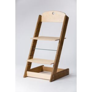 Lucas Wood Style rostoucí židle ALFA III - PRIME kaštan/přírodní