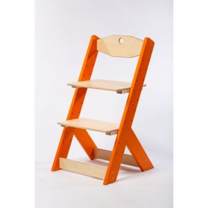 Lucas Wood Style rostoucí židle OMEGA II oranžová/přírodní