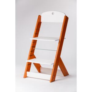 Lucas Wood Style rostoucí židle OMEGA III - PRIME ohnivý mahagon/bílá