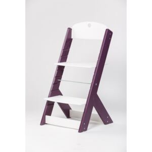 Lucas Wood Style rostoucí židle OMEGA III - PRIME fialová/bílá