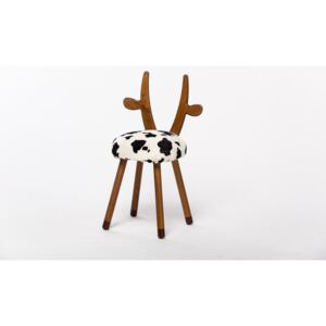 Lucas Wood Style dětská židle KRÁVA - ořech židle: s podsedákem