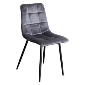 Jídelní židle BRYGGEN šedý samet (Jídelní židle)