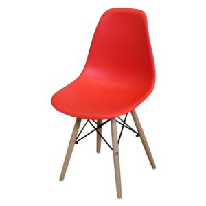 Jídelní židle VISBY červená (Jídelní židle)