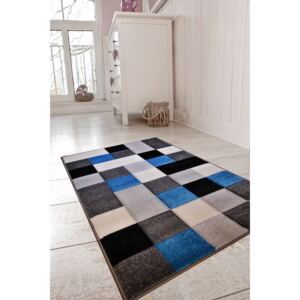 Cz-Holtex Kusový koberec Rumba 9813A šedá / tyrkysová Rozměry: 080x150cm