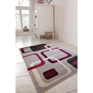Cz-Holtex Kusový koberec Rumba 5280 šedá / fialová Rozměry: 133x190cm