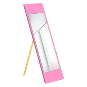 Stojací zrcadlo s růžovým rámem Oyo Concept, 35 x 140 cm