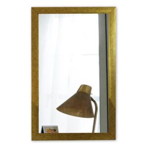 Nástěnné zrcadlo s rámem ve zlaté barvě Oyo Concept, 40 x 55 cm