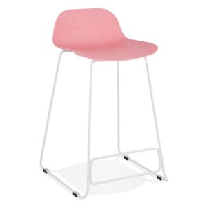 Růžová barová židle Kokoon Slade Mini, výška sedu 66 cm