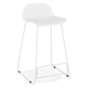 Bílá barová židle Kokoon Slade Mini, výška sedu 66 cm