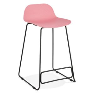 Růžová barová židle Kokoon Slade Mini, výška sedu 66 cm