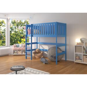 Dětská patrová postel 80x180 cm Lanny Modrá