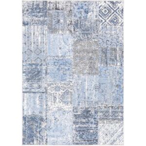 Moderní kusový koberec Ragolle Amalfi 94010 500196 Patchwork Modrý Rozměr: 80x150 cm