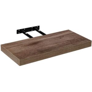 Stilista nástěnná police Volato, 80 cm, tmavé dřevo