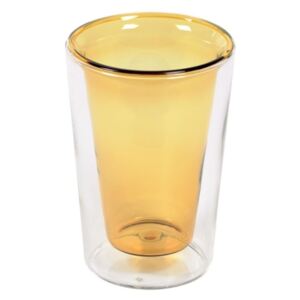 Transparentní žlutá sklenice LaForma Aryas