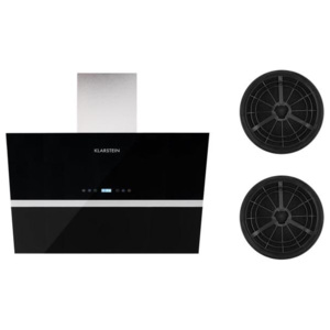Klarstein Aurea VII, odsavač par, set filtrů s aktivním uhlím, 90 cm, černá barva