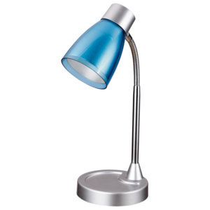 Faneurope LDT055ARK-BLU stolní lampa 1xE14 plast a kov v modré barvě