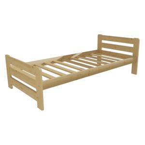 Dřevěná postel VMK 2D 90x200 borovice masiv přírodní