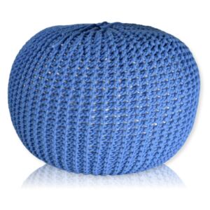 Primabag Pletený Puf Knitty Premium modrá