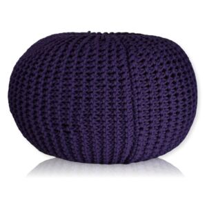 Primabag Pletený Puf Knitty Premium fialová