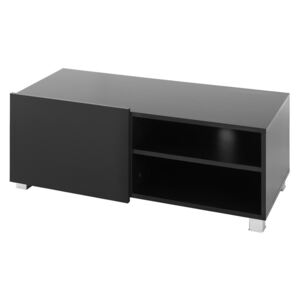 TV stolek Deco DC07 G RTV1D, Barva: černá / černá mat + černý lesk