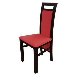 Židle JK75, Barva dřeva: ořech, Potah: ekokůže Soft 010