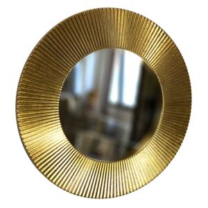 Amadeus Kulaté zrcadlo SLUNCE 50cm Plátkové zlato metal
