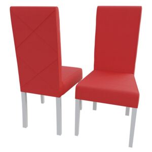Židle JK2, Barva dřeva: bílá, Potah: ekokůže Soft 010