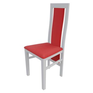Židle JK4, Barva dřeva: bílá, Potah: ekokůže Soft 010