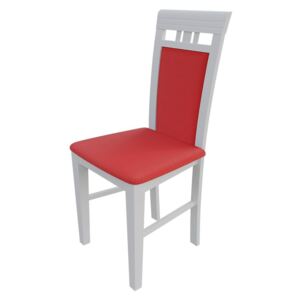 Židle JK31, Barva dřeva: bílá, Potah: ekokůže Soft 010