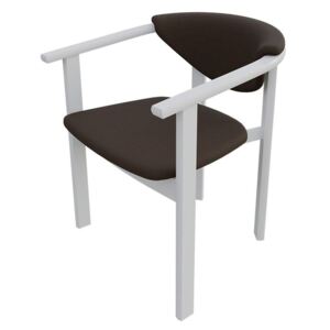 Židle JK27, Barva dřeva: bílá, Potah: Casablanca 2308
