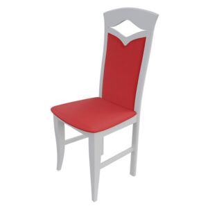 Židle JK53, Barva dřeva: bílá, Potah: ekokůže Soft 010