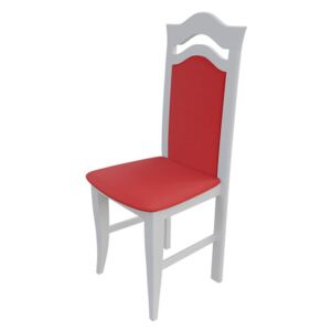 Židle JK45, Barva dřeva: bílá, Potah: ekokůže Soft 010