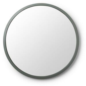 Kulaté zrcadlo s černým rámem Umbra Hub 61 cm | olivová