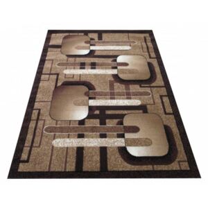 Kusový koberec PP Kubus hnědý, Velikosti 80x150cm