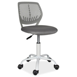 Kancelářská otočná židle v šedé barvě KN760