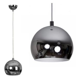 Závěsné svítidlo koule chrom E27
