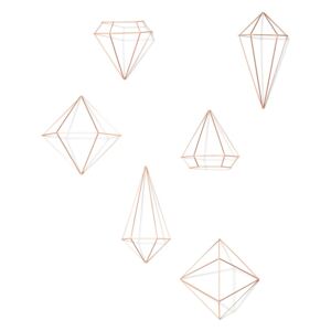 Umbra geometrická dekorace Prisma, měděná