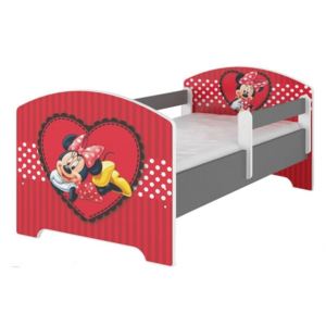 BabyBoo Dětská postel Disney - Minnie Srdíčko - bez zábran, D19